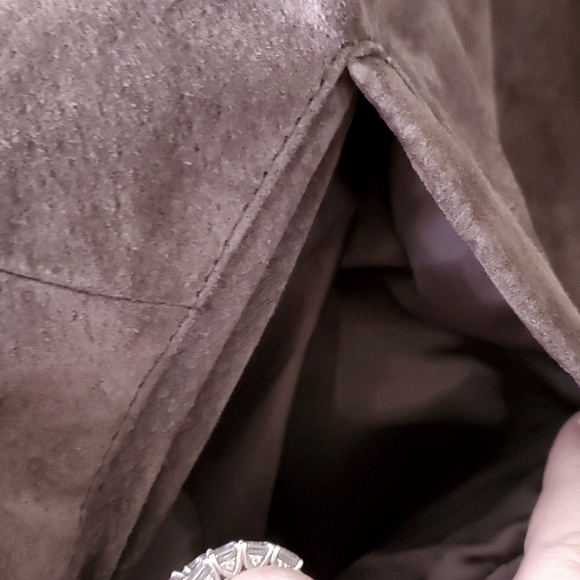 Boston Harbour Outdoorwear Men’s Soft Brown Suede Leather Jacket Coat Size XL - Picture 4 of 9